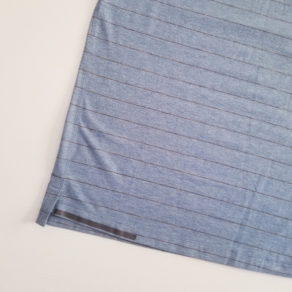 Lululemon Switchback Short Sleeve V-Lookout Stripe Heathered Hawk Blue - Picture 12 of 12